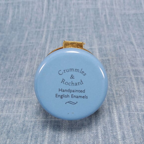 Hand Painted Enamel Ring Box by Crummles and Rochard - Picture 4 of 6